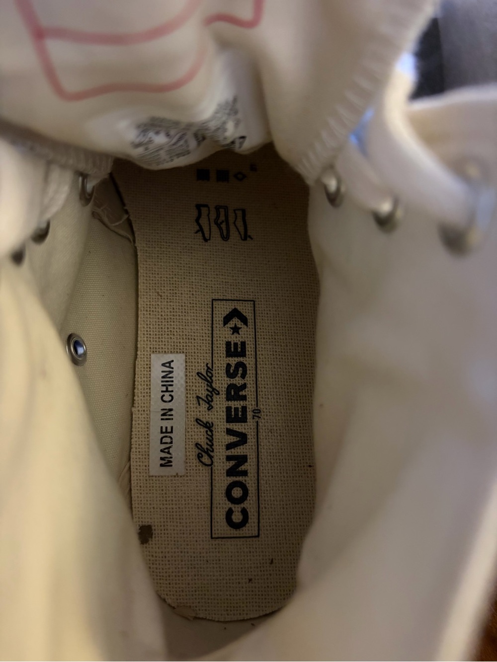 Chuck 70 High Tops Light Grey Womens size 6 Men’s size 4 - Picture 8 of 8